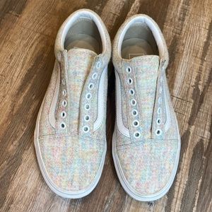 Old skool rainbow Jersey vans size 6.5 men’s 8 women’s
